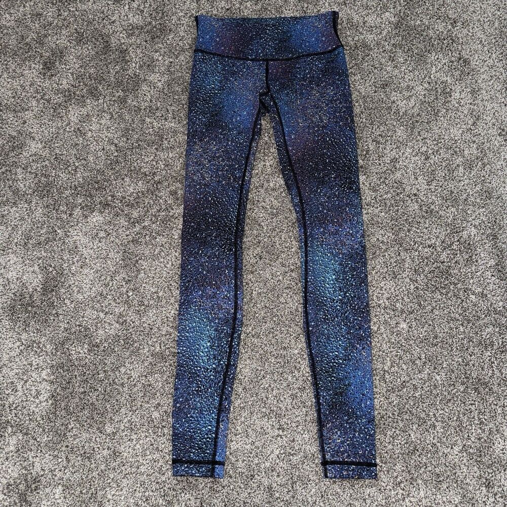 Lululemon Wunder Under Strive Mermaid Galaxy Splatter Speckled Leggings Size 4